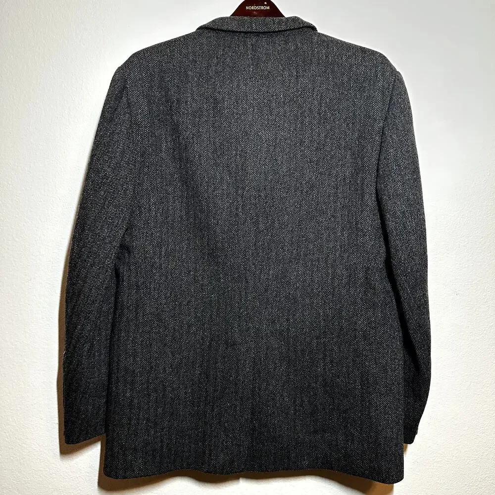 NWT Polo Ralph Lauren Blazer Suit Herringbone 3-Button Front Notch Lapel Gray XL